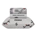 Ver imagem 2 de Jogo de Cama Solteiro Duplo 3 Peças Infantil Rider Realce Premium Happy Day Sultan Cinza