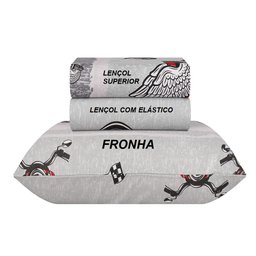 Jogo de Cama Solteiro Duplo 3 Peças Infantil Rider Realce Premium Happy Day Sultan Cinza - 2