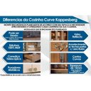 Ver imagem 2 de Balcão de Cozinha Modulado Curve N626 2 Portas e 3 Gavetas P/ Pia S/tampo 120 Cm Nogueira/macadamia