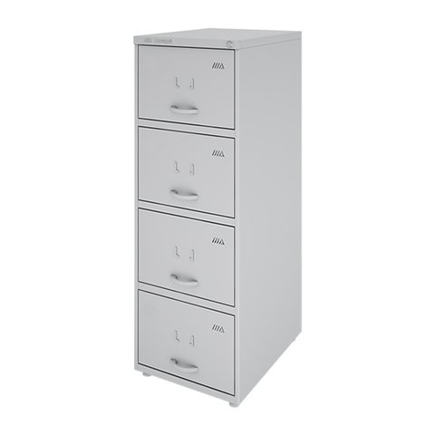 Arquivo Office - 4 Gavetas - Linha Leve - Chapa #26 - Fatto Ofm - Trilho Microesfera