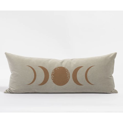 Travesseiro De Corpo Body Pillow Bege 40x130cm Western Lua Marrom FASTLAR CAPA BODY PILLOW Capa com 