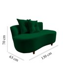 Ver imagem 7 de Namoradeira Sofá Feijão Suria Orgânica Bouclé Verde