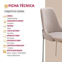 Ver imagem 3 de Conjunto com 2 Cadeiras Metal Vicenza Moderna Mobilia Brisa Prata