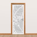 Ver imagem 2 de Adesivo de Porta - Relevo Floral 4 Dekalque 103x213