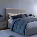 Ver imagem 2 de Cabeceira para Cama Casal 164cm x 131cm Linhas Curvas e Estrutura em MDF