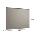 Ver imagem 3 de Cabeceira para Cama Casal 164cm x 131cm Linhas Curvas e Estrutura em MDF