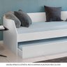 Sofa com Bicama para Quarto ou Sala Solteiro ou Criança com Cama Auxiliar Reforçada Duo Branco - 2
