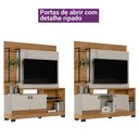 Ver imagem 5 de Estante Home Linea Brasil Alagoas para Tv até 50 Polegadas 2 Portas 4 Prateleiras