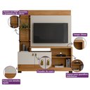Ver imagem 6 de Estante Home Linea Brasil Alagoas para Tv até 50 Polegadas 2 Portas 4 Prateleiras