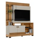 Ver imagem 3 de Estante Home Linea Brasil Alagoas para Tv até 50 Polegadas 2 Portas 4 Prateleiras
