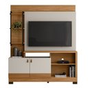 Ver imagem 1 de Estante Home Linea Brasil Alagoas para Tv até 50 Polegadas 2 Portas 4 Prateleiras