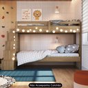 Ver mais imagens de Beliche Infantil com Escada Nichos e Gavetas Infix C06 Aveiro - Mpozenato