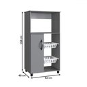 Ver imagem 4 de Armário de Cozinha Fruteira Kely 1 Porta Cinza - Irm Móveis