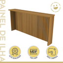 Ver imagem 6 de Bancada Painel de Ilha Ripado para Cozinha 200cm MDF Freijó - Nesher