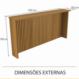 Painel de Ilha 200 Cm em Mdf - Nesher - 3