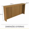 Painel de Ilha 200 Cm em Mdf - Nesher - 3