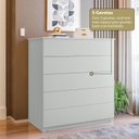 Ver mais imagens de Aparador para Sala de Estar com 5 Gavetas Compacta