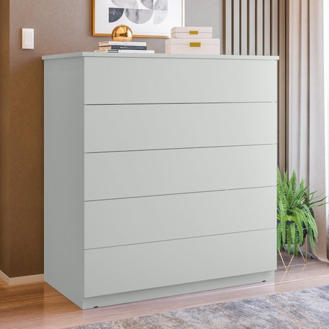 Aparador para Sala de Estar com 5 Gavetas Compacta