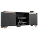 Ver imagem 6 de Rack com Painel 55" e Estante Mdp Grafite com Siena