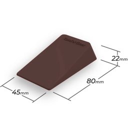 Trava Porta de Piso Comfortdoor Calço para Porta de Borracha Marrom - 3