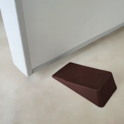 Trava Porta de Piso Comfortdoor Calço para Porta de Borracha Marrom - 5