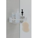 Ver mais imagens de FLEX - SUPORTE / PRATELEIRA DE CANTO COM VENTOSA BRANCA