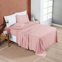 Ver imagem 3 de Jogo Cama Lençol Casa Scarpa Bouclê Casal Padrão Micro Percal 200 Fios C/ Laise Bordada 4 Peças