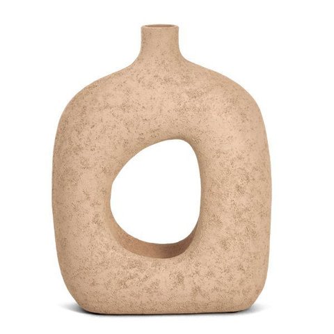 Vaso Decorativo em Poliresina Bege 27cm 17463 Mart