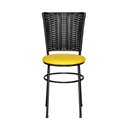 Ver imagem 5 de 2 Cadeiras para Mesa Preta Hawai Preto Cor:amarelo