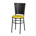 Ver imagem 6 de 2 Cadeiras para Mesa Preta Hawai Preto Cor:amarelo