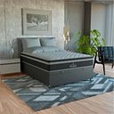 Ver imagem 3 de Cama Box Baú Casal Couro Preto + Colchão Paris Preto Couro Preto/preto