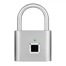 Cadeado Biométrico com Impressão Digital Cinza - 1