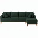 Ver imagem 4 de Sofá Beny com Chaise Direita, 2,60x1,40m, 4 Lugares, Linho, Base em Madeira.