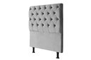 Ver imagem 1 de Cabeceira de Cama Box Solteiro 88 Cm Versalite Suede Veludo Cinza Claro
