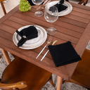 Ver imagem 3 de Kit 6 Guardanapos de Tecido Oxford Liso 35 X 35cm Natal Preto