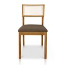 Ver imagem 5 de Kit 02 Cadeiras de Jantar e Living Millie com Tela Natural Estofada Linho - Desk Design
