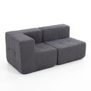 Ver imagem 4 de Sofá Modular 2 Lugares com Canto Kappesberg Boucle Titanio