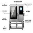 Ver imagem 4 de FTC11T38 Forno Turbo Combinado 11 Gn'S 60hz Trif. 380V