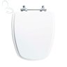 Assento Sanitário Tampa de Vaso Branco Mdf Laqueado Optima para Bacia Sensea - 1
