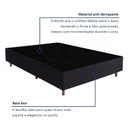 Ver imagem 4 de Base Box Casal 138x188x34cm Slim Colchoarte Preto