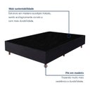 Ver imagem 6 de Base Box Casal 138x188x34cm Slim Colchoarte Preto