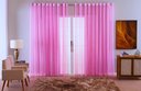 Ver imagem 1 de Cortina Sala Quarto Voal Liso Delicate 300x180 Transparente:rosa