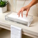 Ver imagem 2 de Bandeja Toalheiro Acrílico Lavabo P/ Toalhas Comercial Padrão Centauri Acrílicos Bdj-c-p