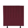Cabeceira Estofada Carla 90CM Solteiro Suede Bordo - D A DECOR - 2