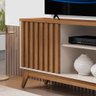 Rack Ripado para Tv 55 Polegadas Off White Freijo Malbec Germai - 3