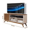 Rack Ripado para Tv 55 Polegadas Off White Freijo Malbec Germai - 4
