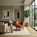 Ver imagem 6 de Poltrona Decorativa Organica Flora Pes Madeira Courino Tcs 727 Moll
