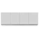 Ver mais imagens de Armário de Cozinha Modulado de Canto Esquerdo 5 Peças Cp54 com Pia Inox Branco - Lumil Lumil Móveis