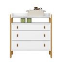 Ver imagem 2 de Cômoda 3 Gavetas C/nicho Fantasia Branco Acetinado - Montanaris Decor