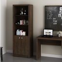 Ver imagem 2 de Kit 6 Peças com Escrivaninha, 3 Gaveteiros e 2 Armários Multiuso Alto para Escritório